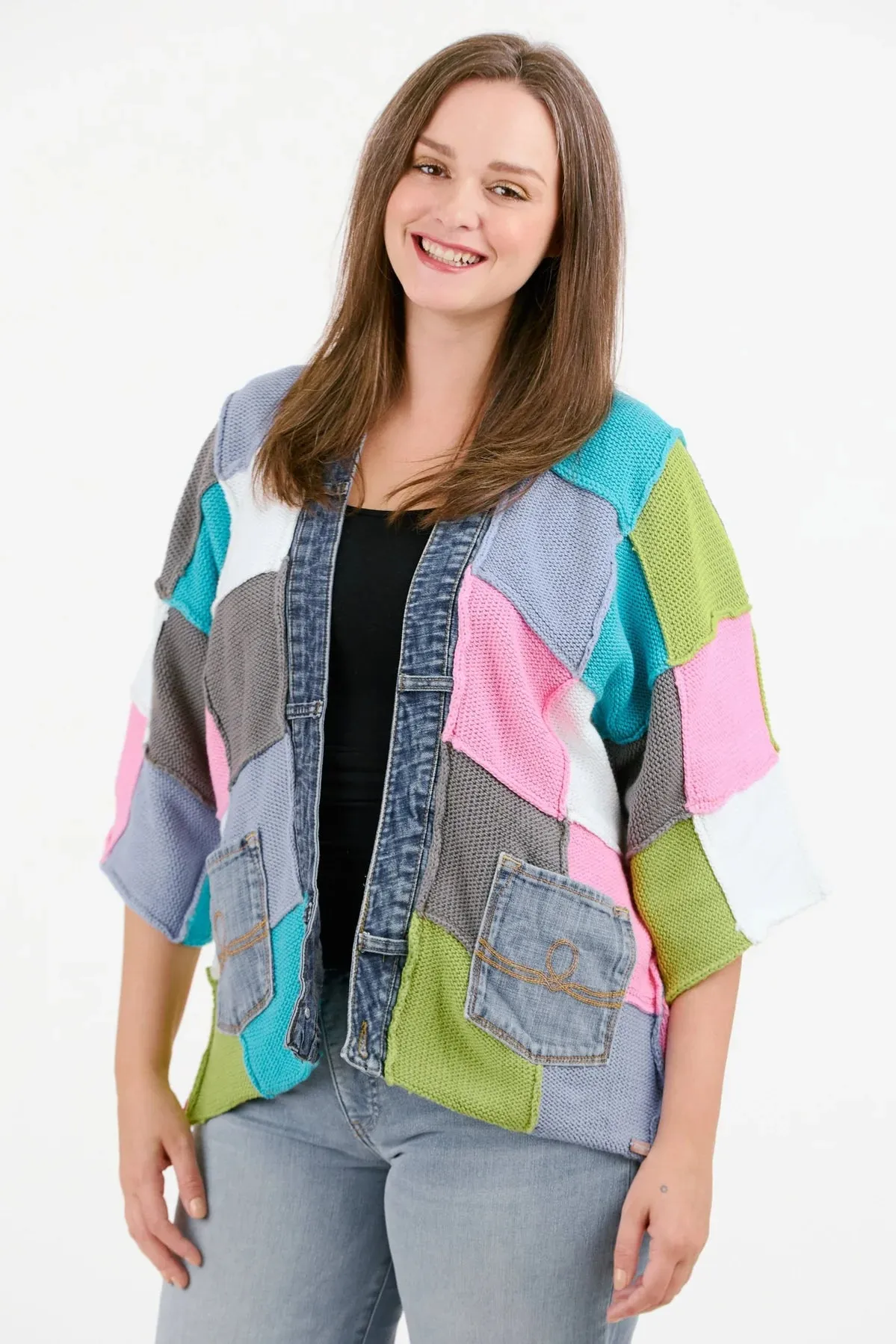 5472 Penny Sweater Cardigan-Bold Mix