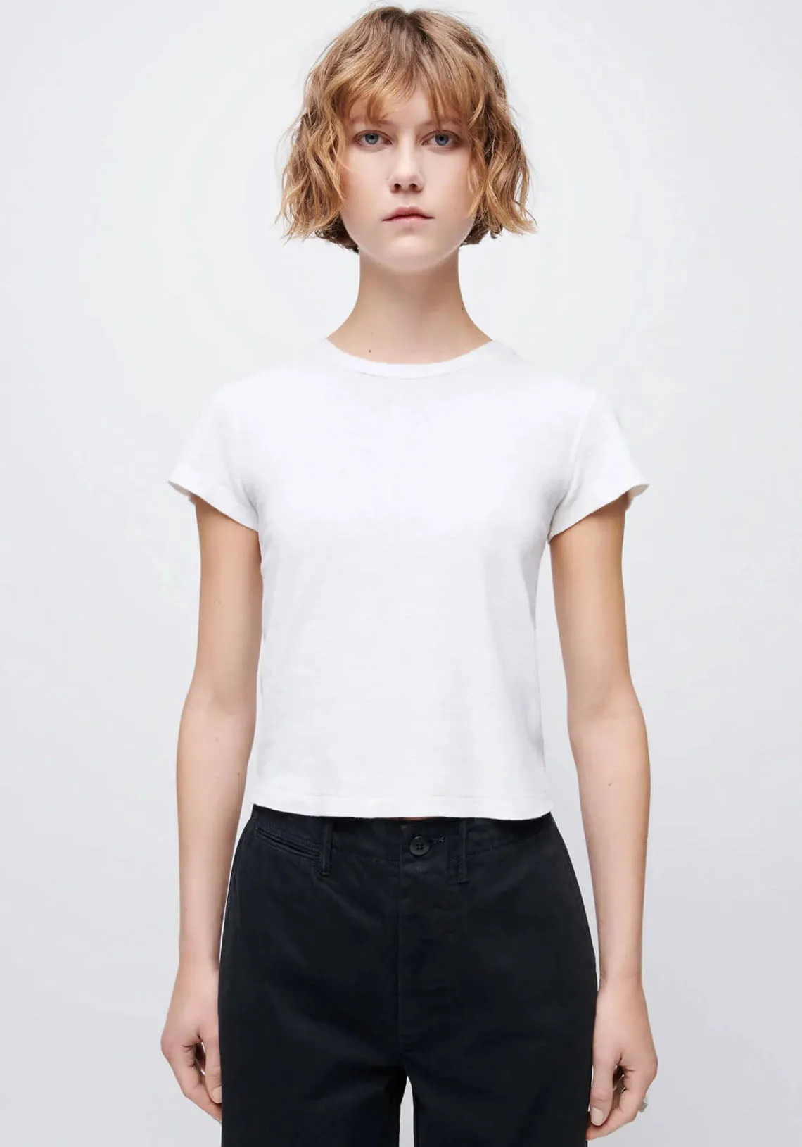 90s BABY TEE VINTAGE WHITE