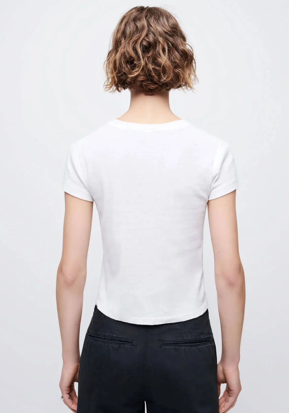 90s BABY TEE VINTAGE WHITE