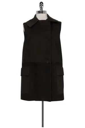 Alexander Wang - Brown Cotton & Suede Vest Sz S