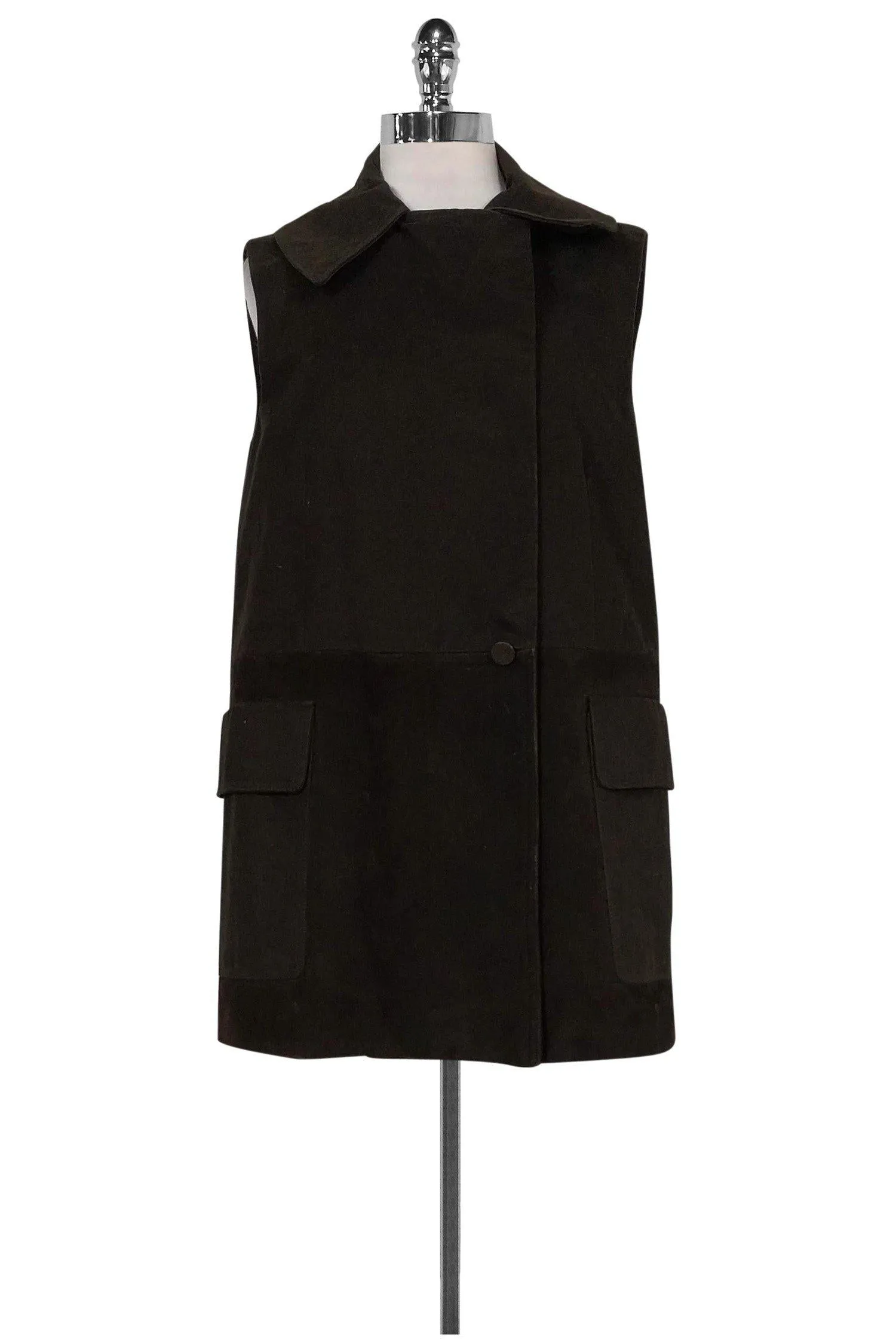 Alexander Wang - Brown Cotton & Suede Vest Sz S