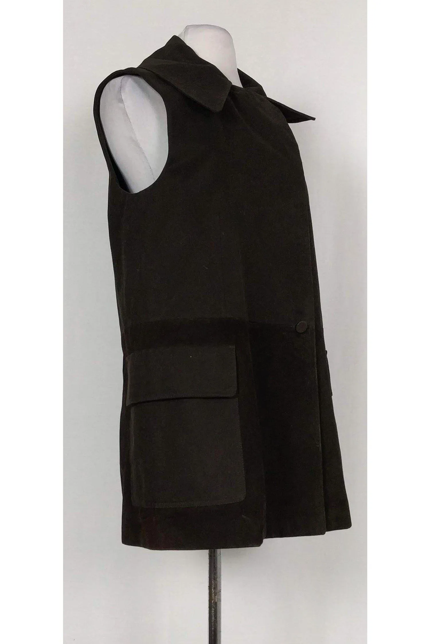 Alexander Wang - Brown Cotton & Suede Vest Sz S