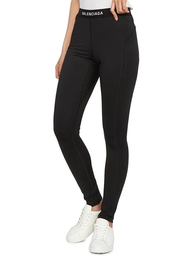 Balenciaga Athletic Leggings Pans Black