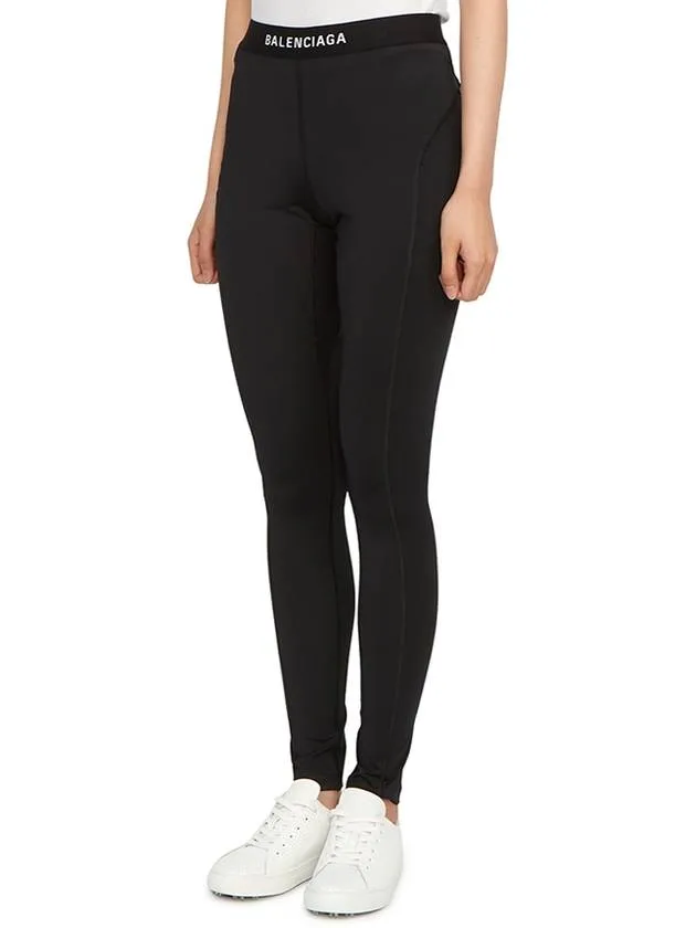 Balenciaga Athletic Leggings Pans Black