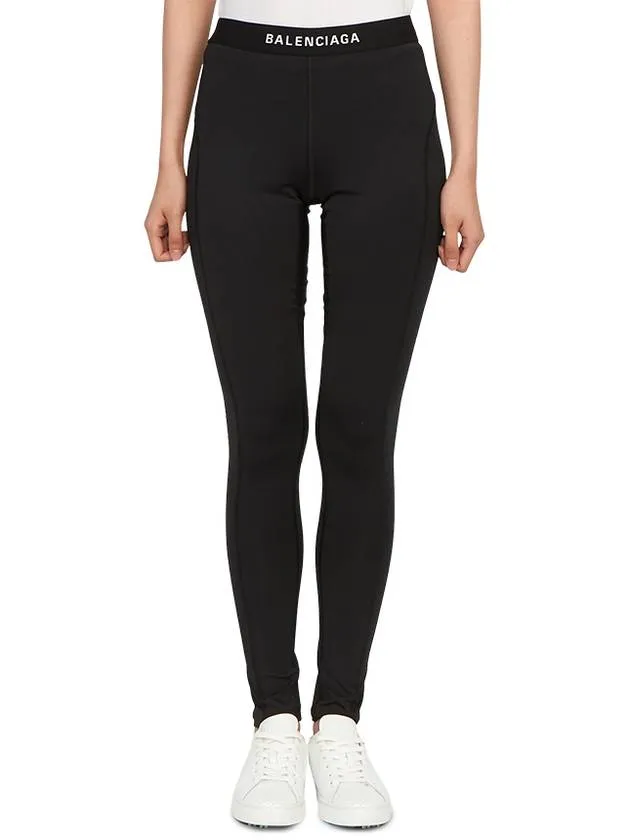 Balenciaga Athletic Leggings Pans Black