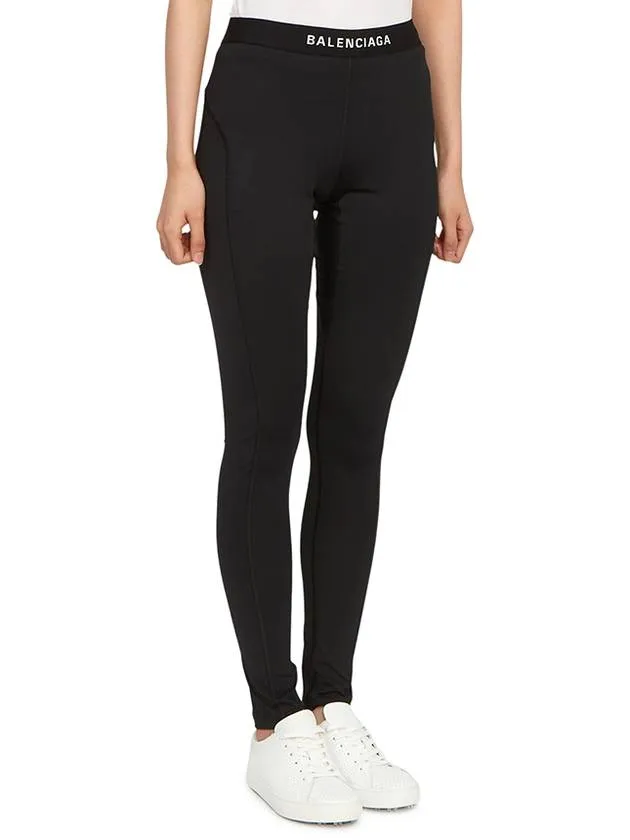 Balenciaga Athletic Leggings Pans Black
