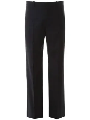 Balenciaga Checked Straight Pants Navy