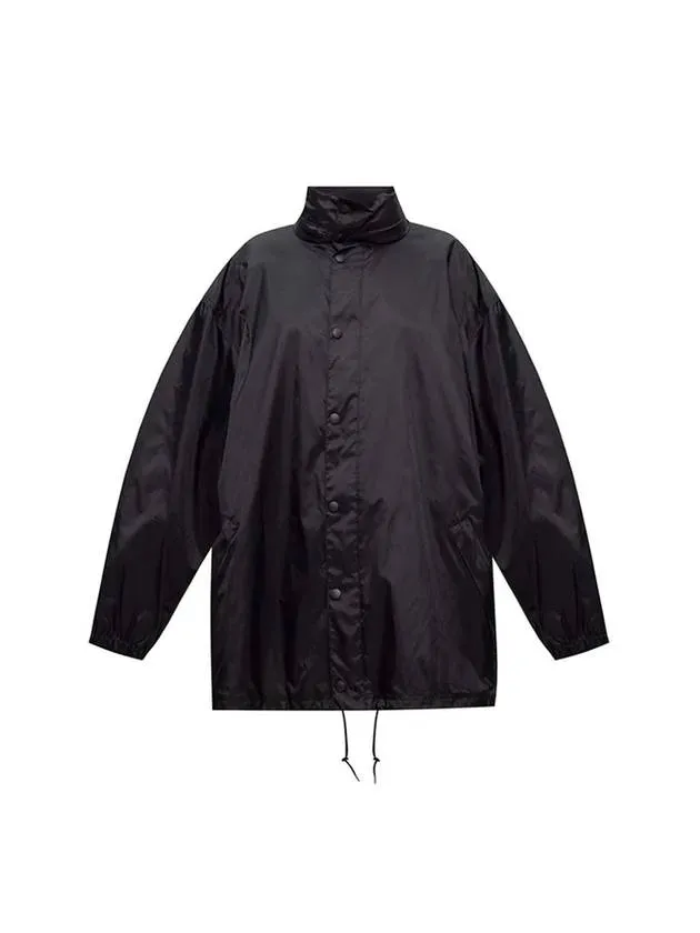 Balenciaga Language Logo Raincoat Black