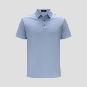 Barocco Sky Blue Ethereal Ease Polo Shirt