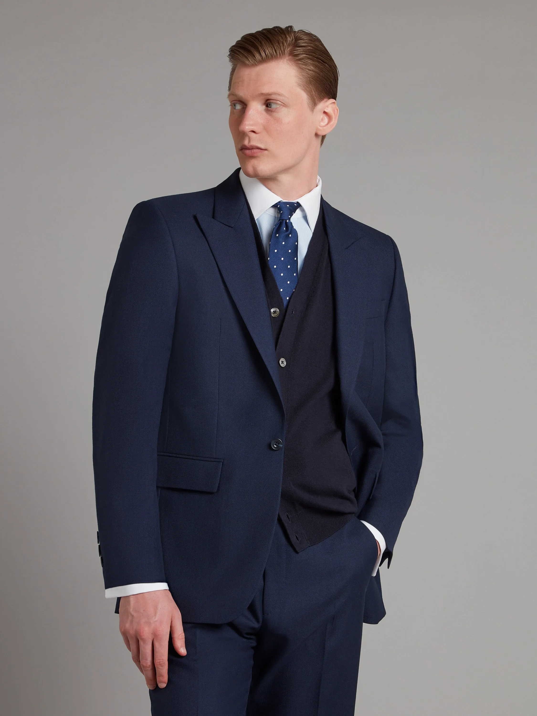 Carlyle Suit - Pick and Pick Rich Blue