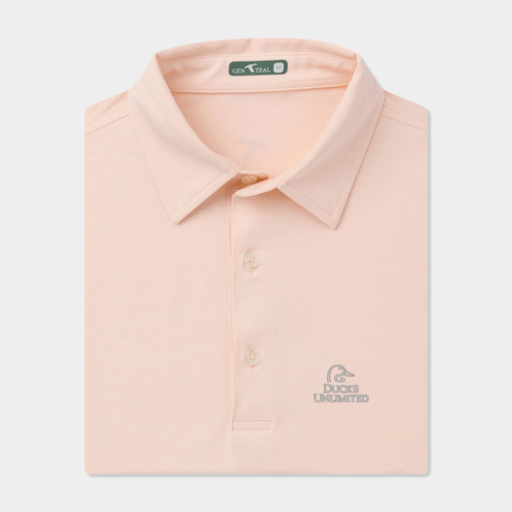 Ducks Unlimited Heathered brrr Performance Polo