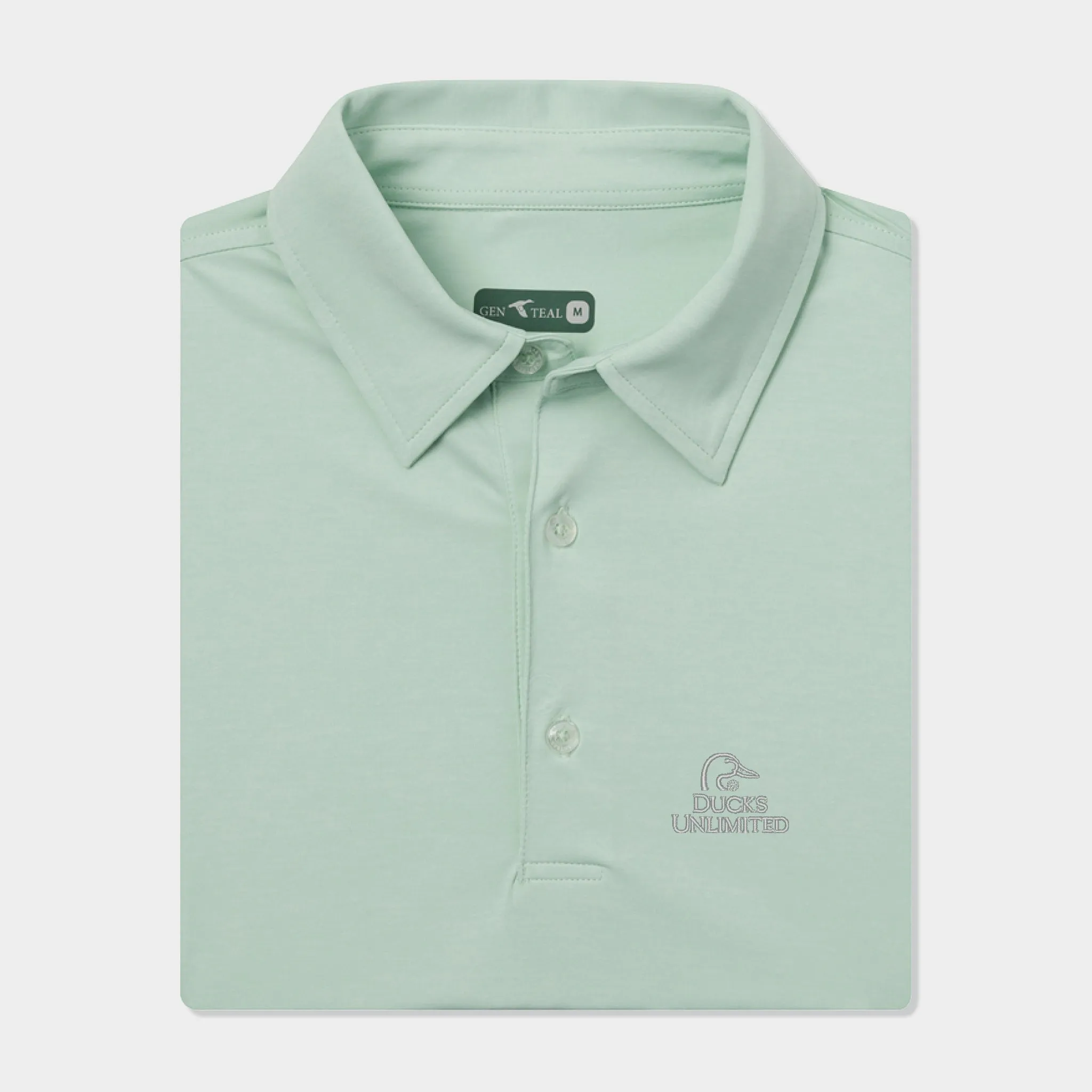 Ducks Unlimited Heathered brrr Performance Polo