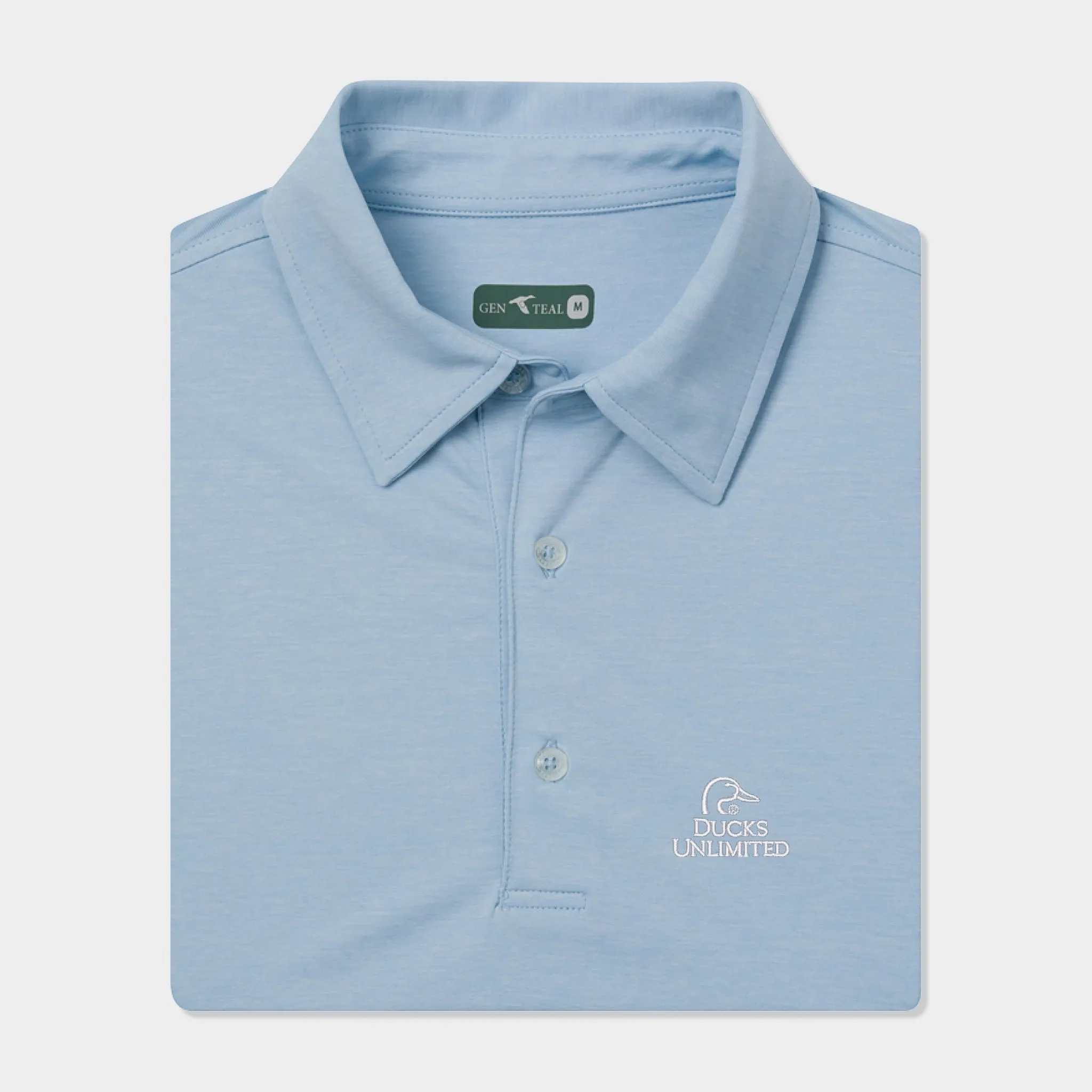 Ducks Unlimited Heathered brrr Performance Polo