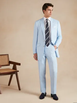 Eaton Suit Solbiati Linen - Light Blue