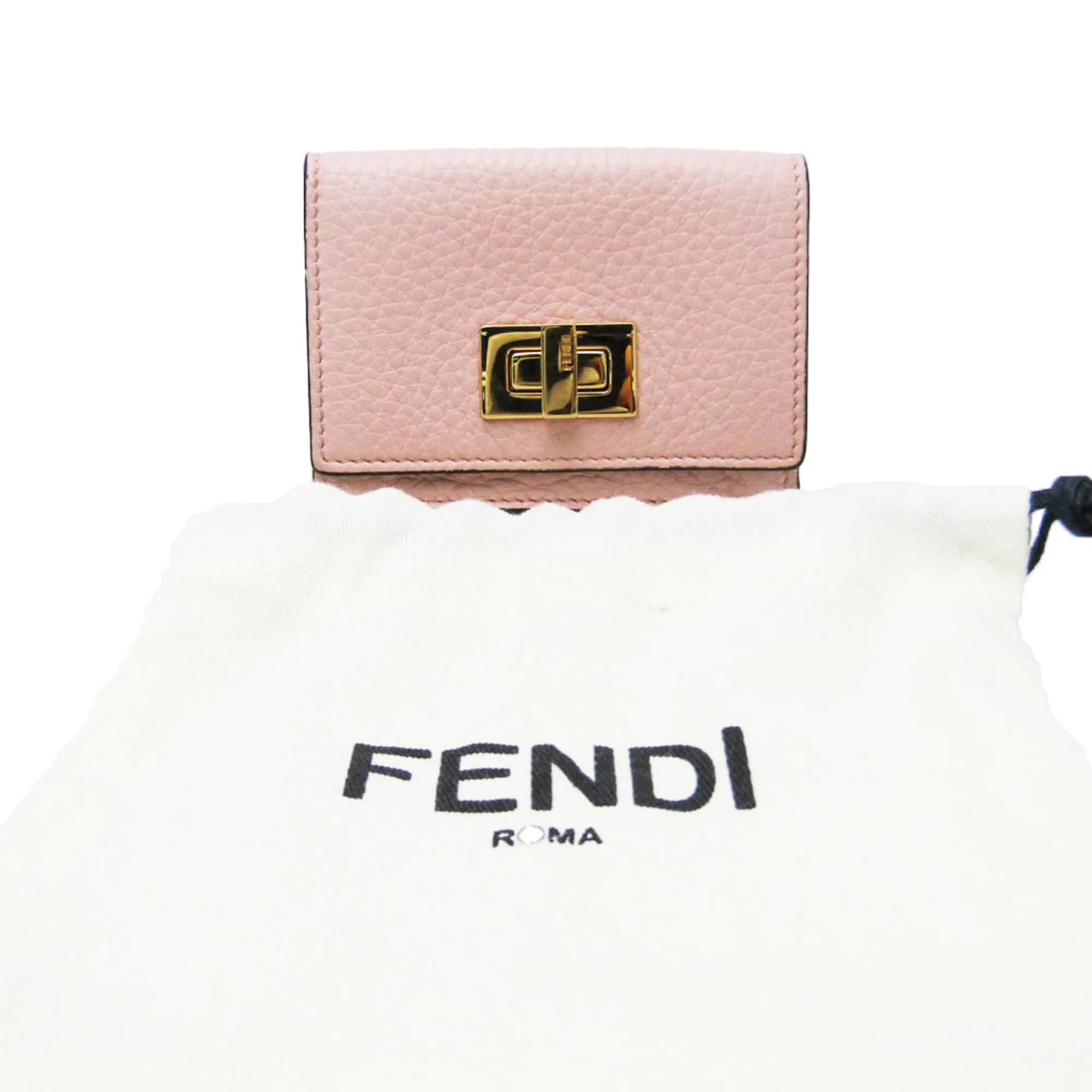 Fendi Peekaboo Pink Leather Accessories