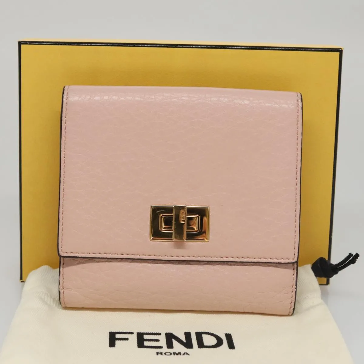 Fendi Peekaboo Pink Leather Accessories
