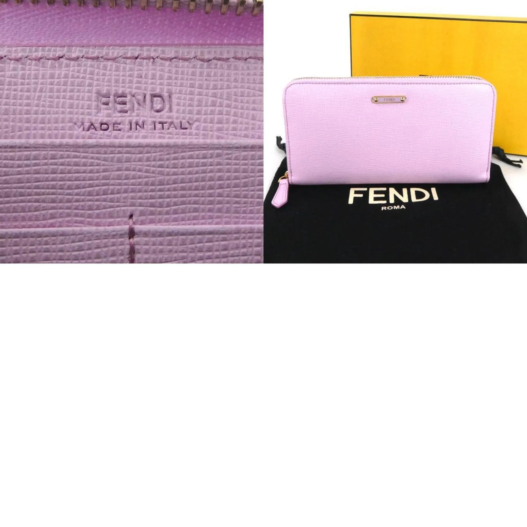 Fendi -- Pink Leather Accessories