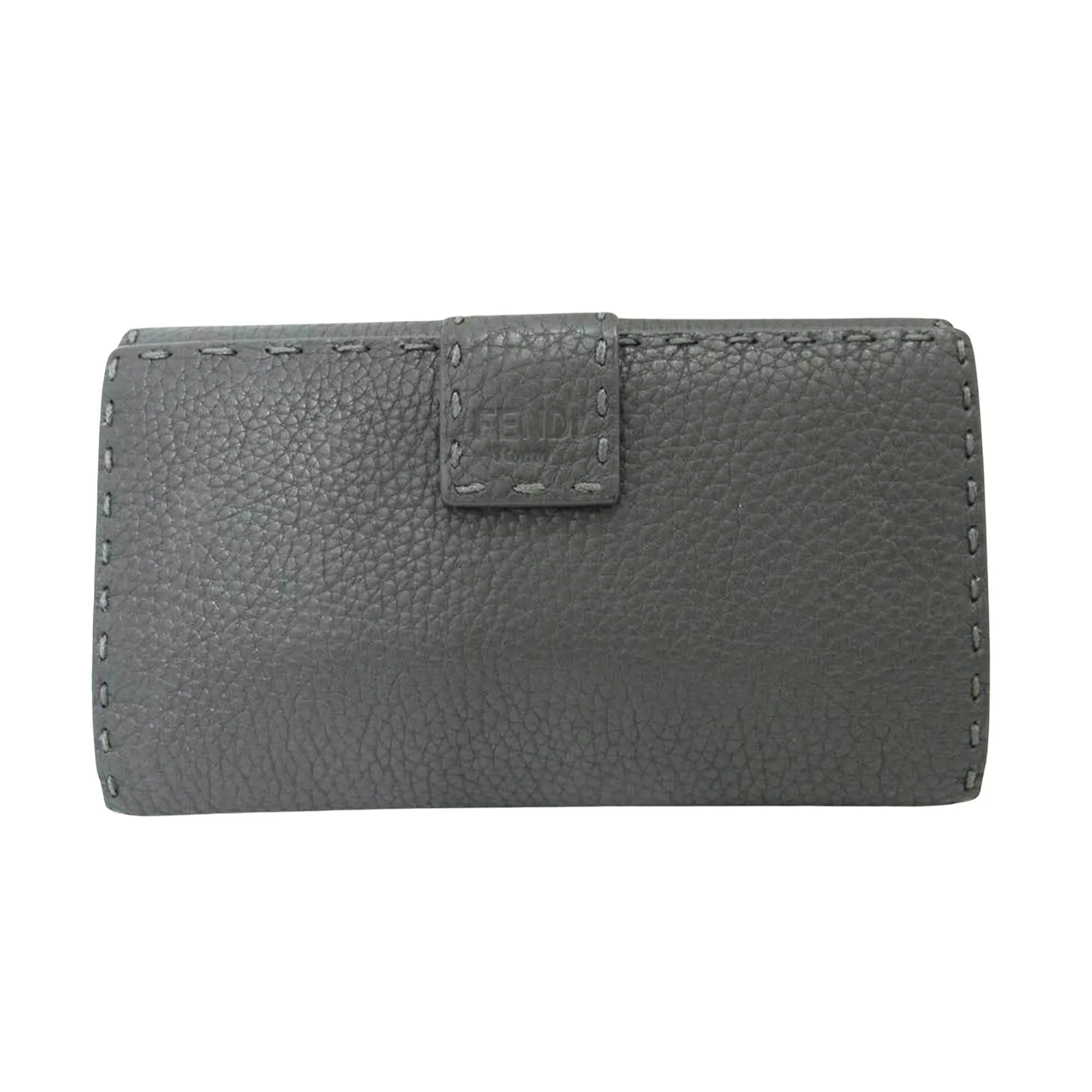 Fendi Selleria Grey Leather Accessories