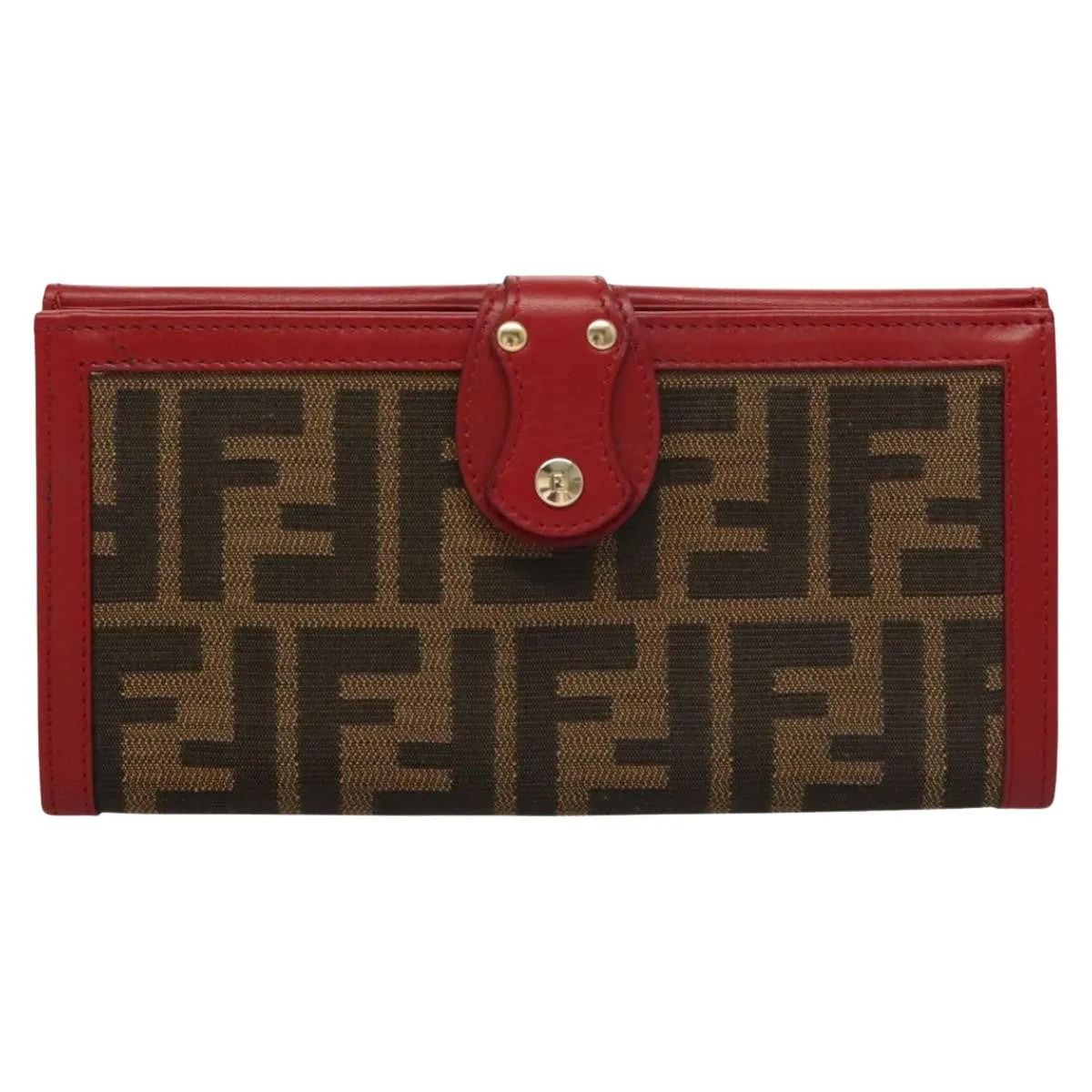 Fendi Zucchino Brown Canvas Accessories