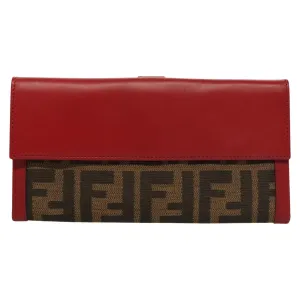 Fendi Zucchino Brown Canvas Accessories