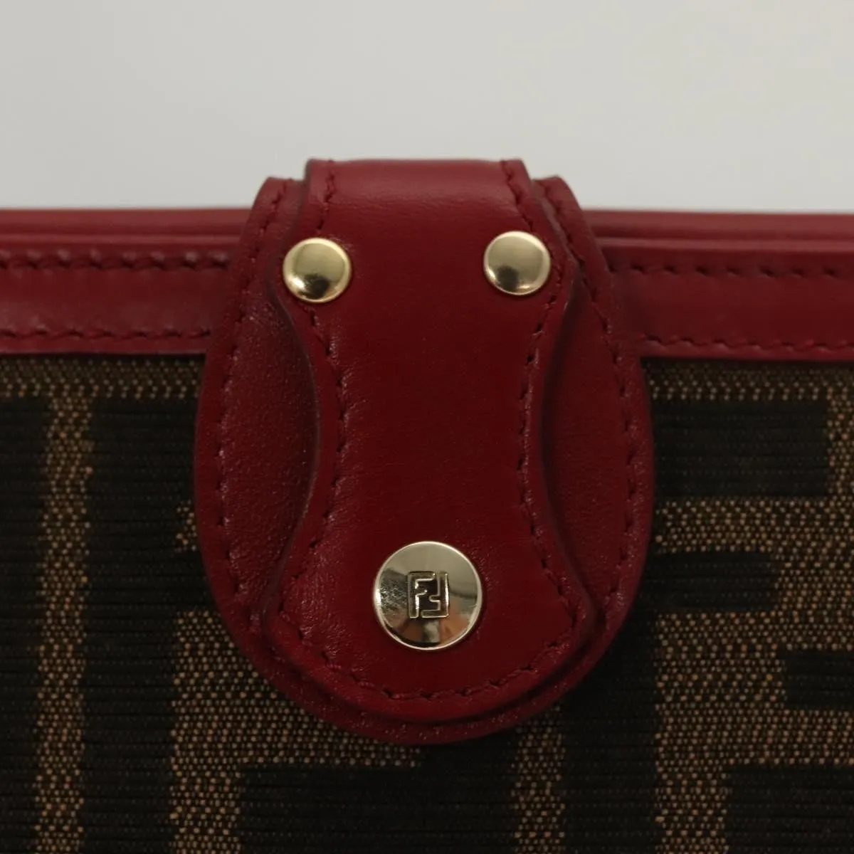 Fendi Zucchino Brown Canvas Accessories