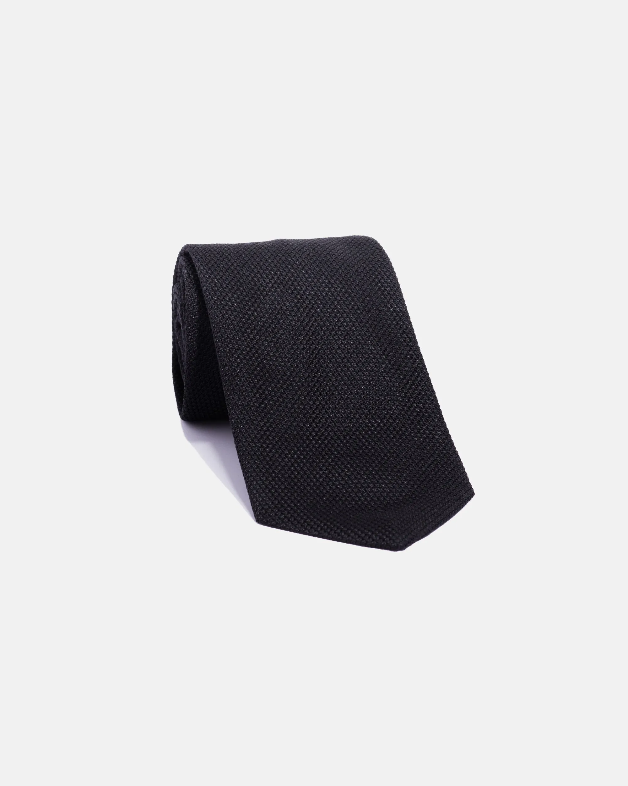 GRENADINE TIE - BLACK
