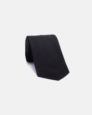GRENADINE TIE - BLACK
