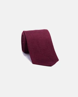GRENADINE TIE - BURGUNDY