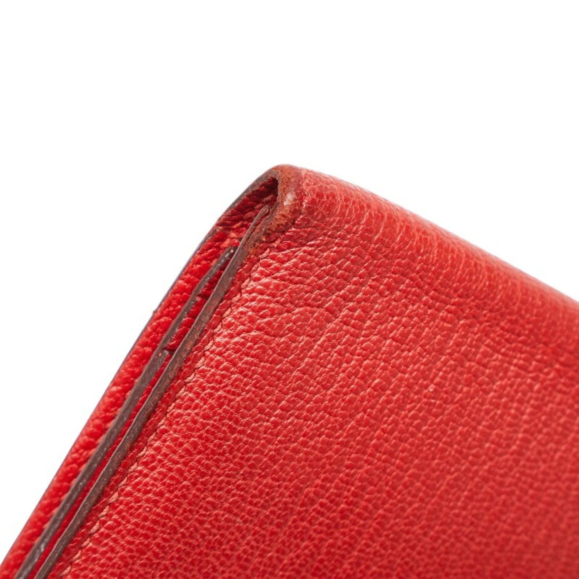 Herms Barn Red Leather Accessories
