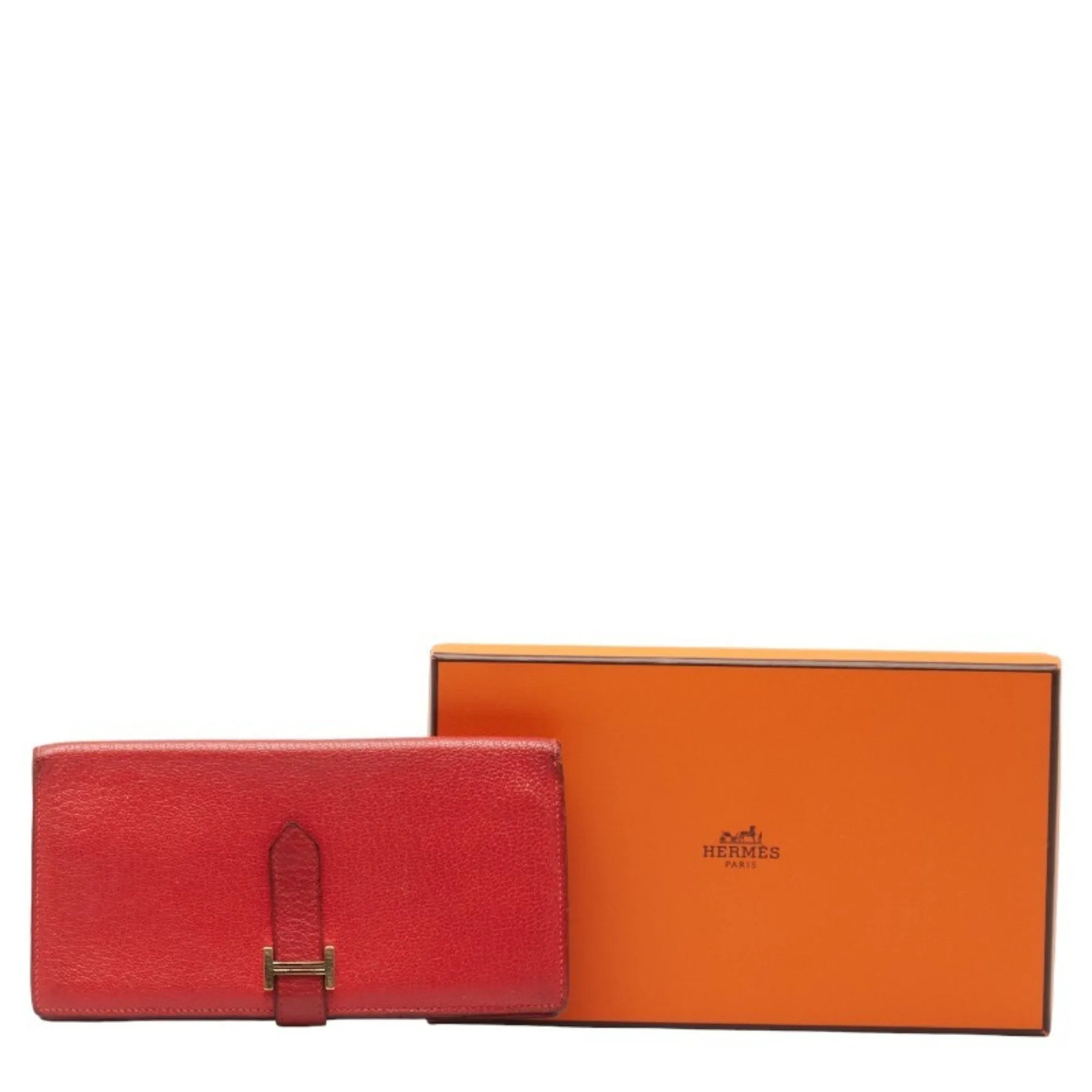 Herms Barn Red Leather Accessories