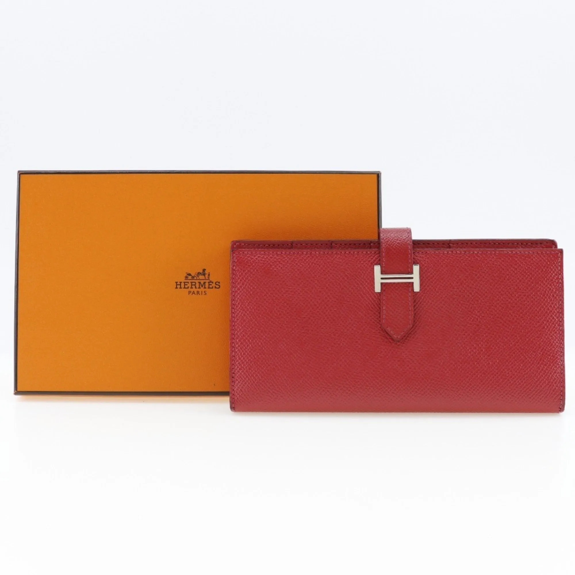 Herms Barn Red Leather Accessories