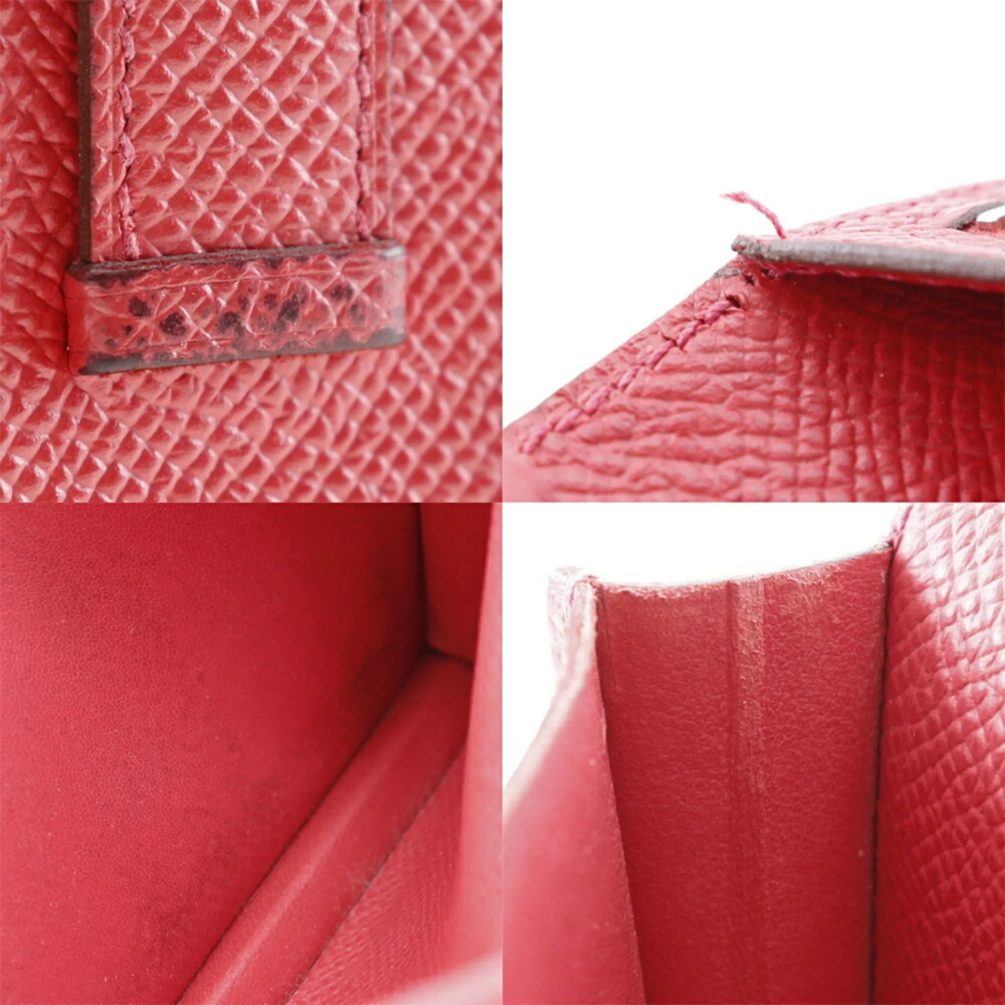 Herms Barn Red Leather Accessories