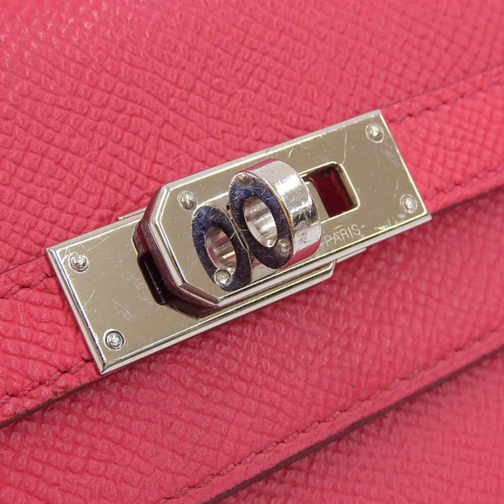 Herms Kelly Pink Leather Accessories