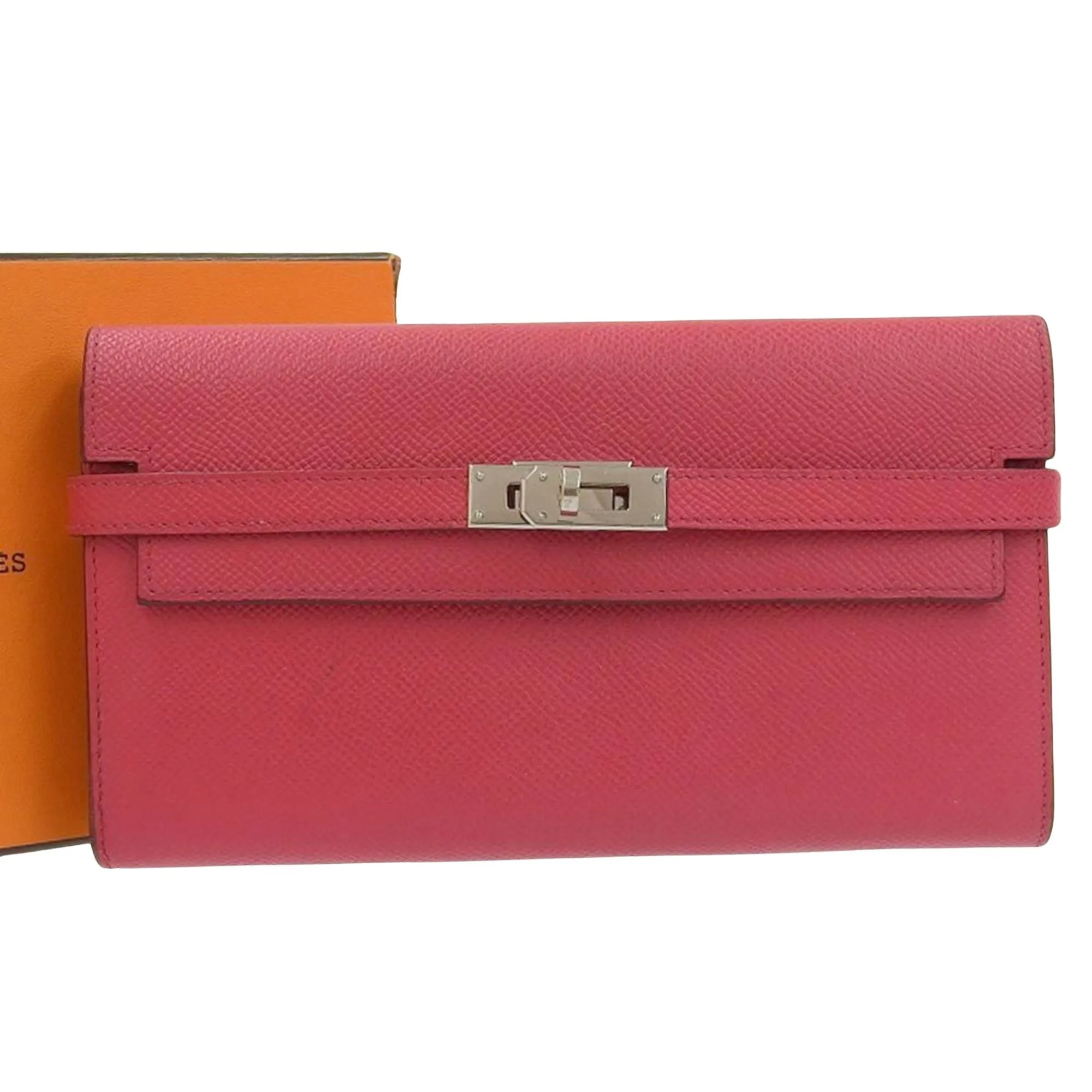 Herms Kelly Pink Leather Accessories