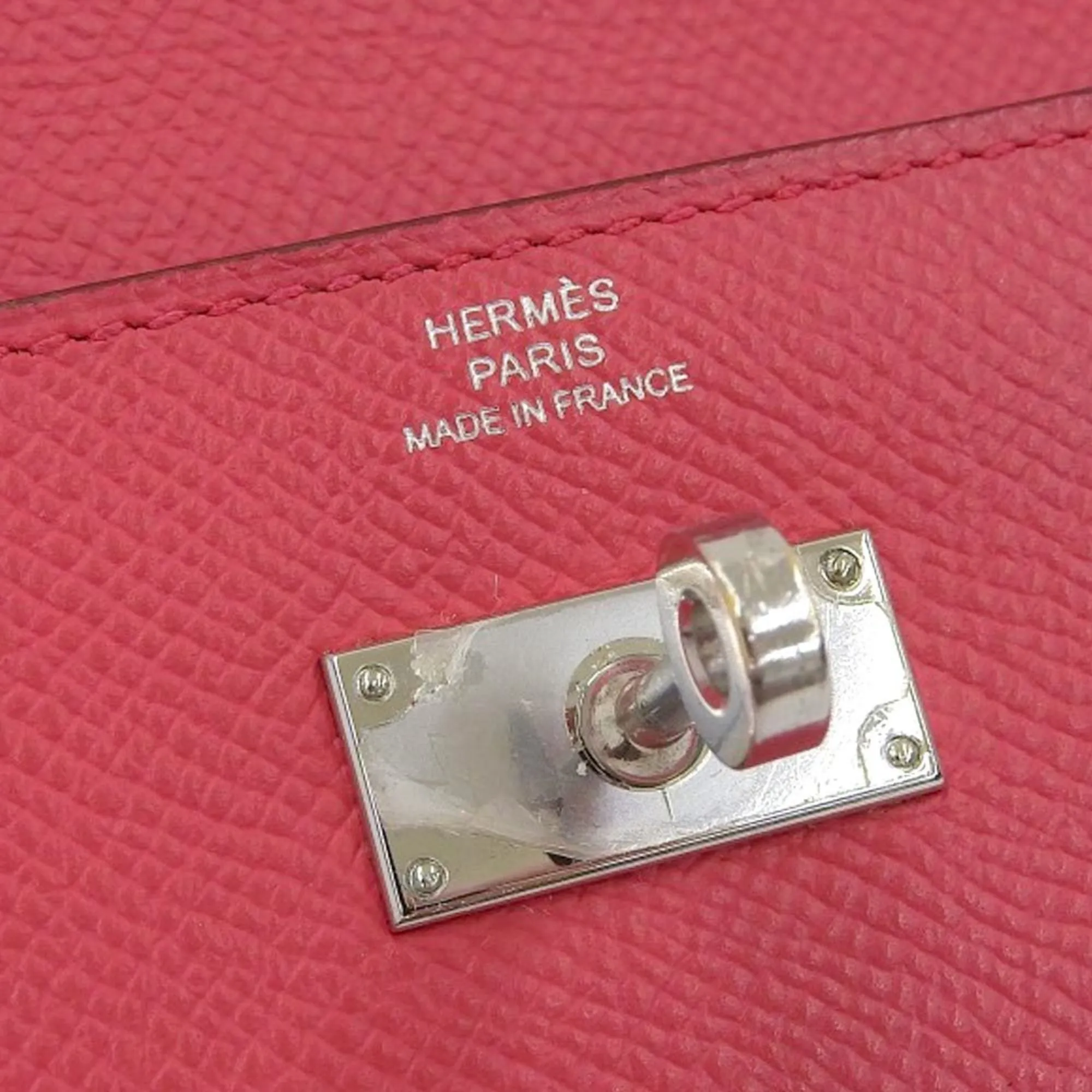 Herms Kelly Pink Leather Accessories
