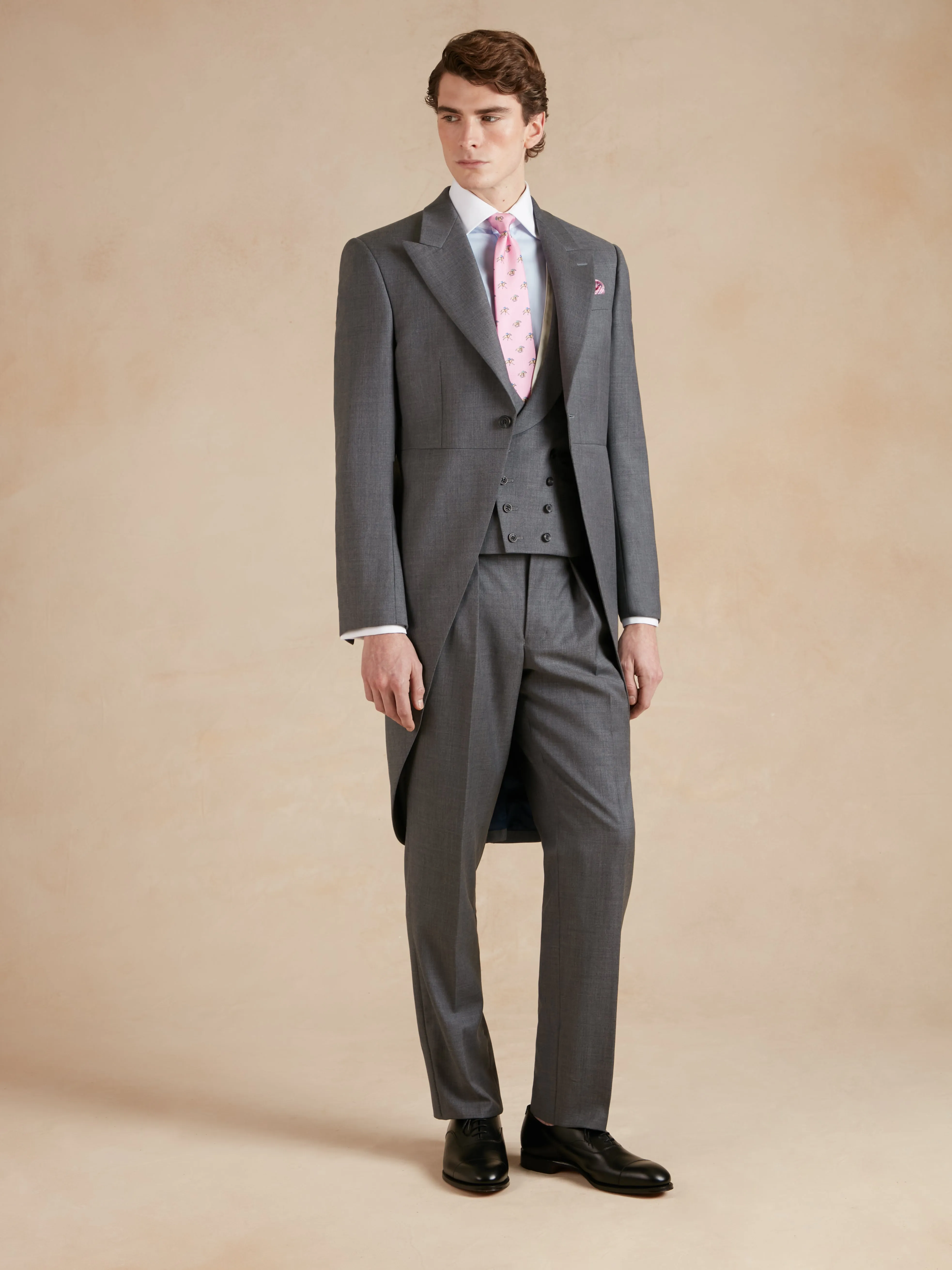 Highgrove Three Piece Morning Suit - Plain Grey