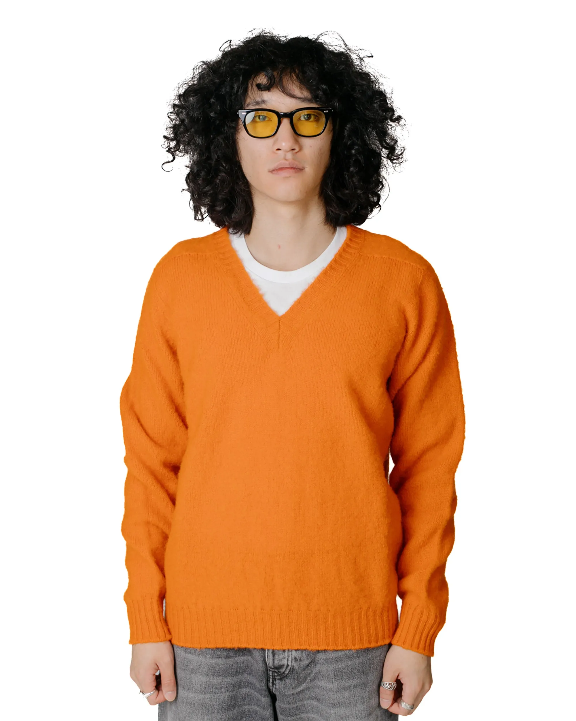 Howlin' Shaggy Bear V Neck Tangerine Dream