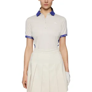 J.Lindeberg Women's Demi Golf Polo Shirt - Moonbeam