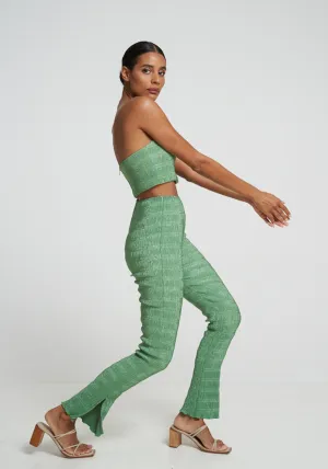 LA CIGARETTE PANT SEA GREEN
