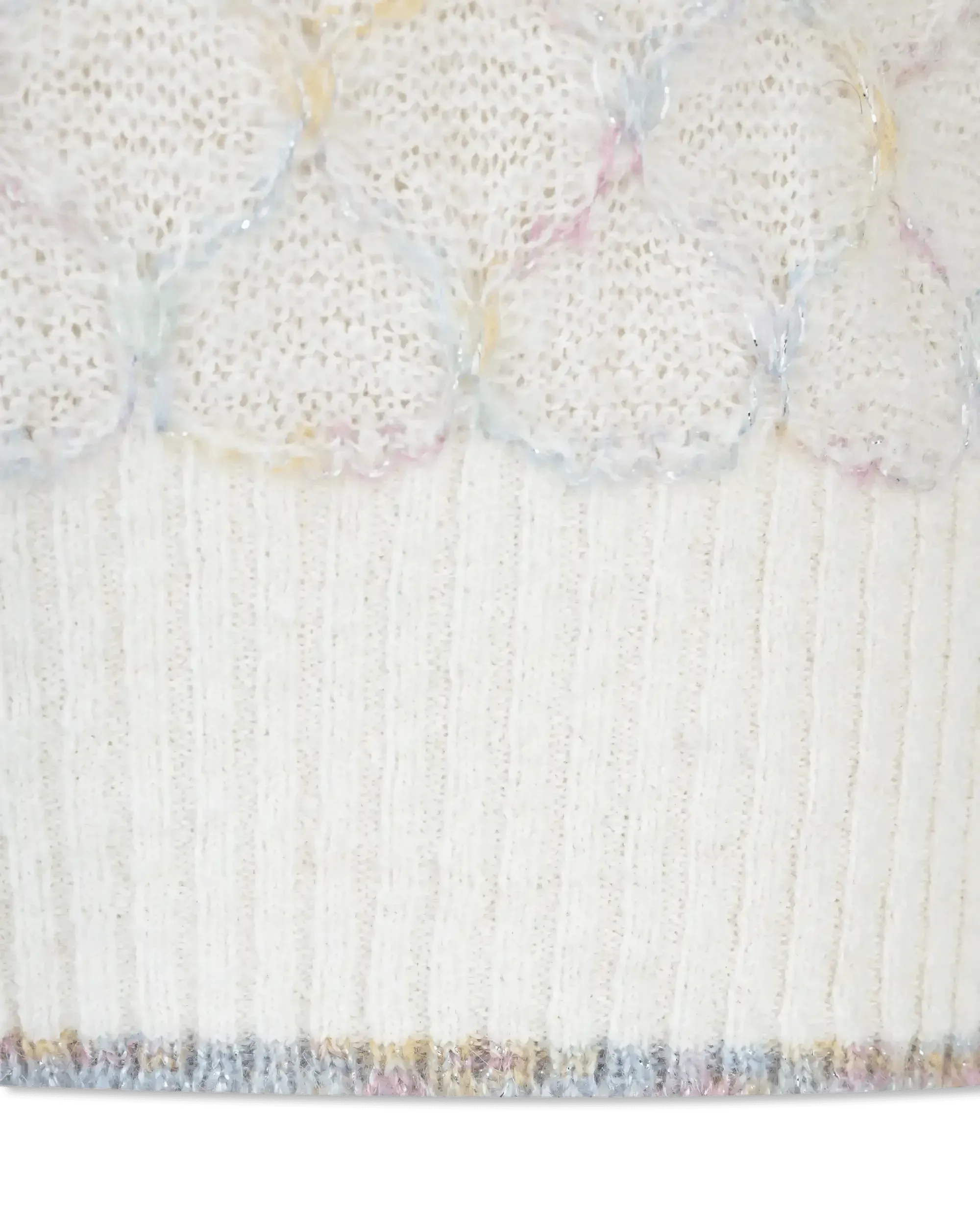 Linen Multicolor Metallic Crewneck Sweater