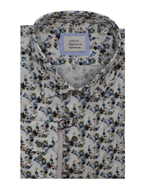 Long Sleeve Shirts - Blue Floral