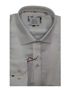 Long Sleeve Shirts in White Buttons - White