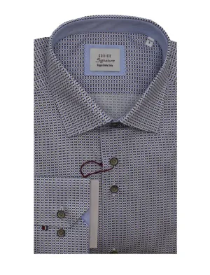 Long Sleeve Shirts - Navy Prints