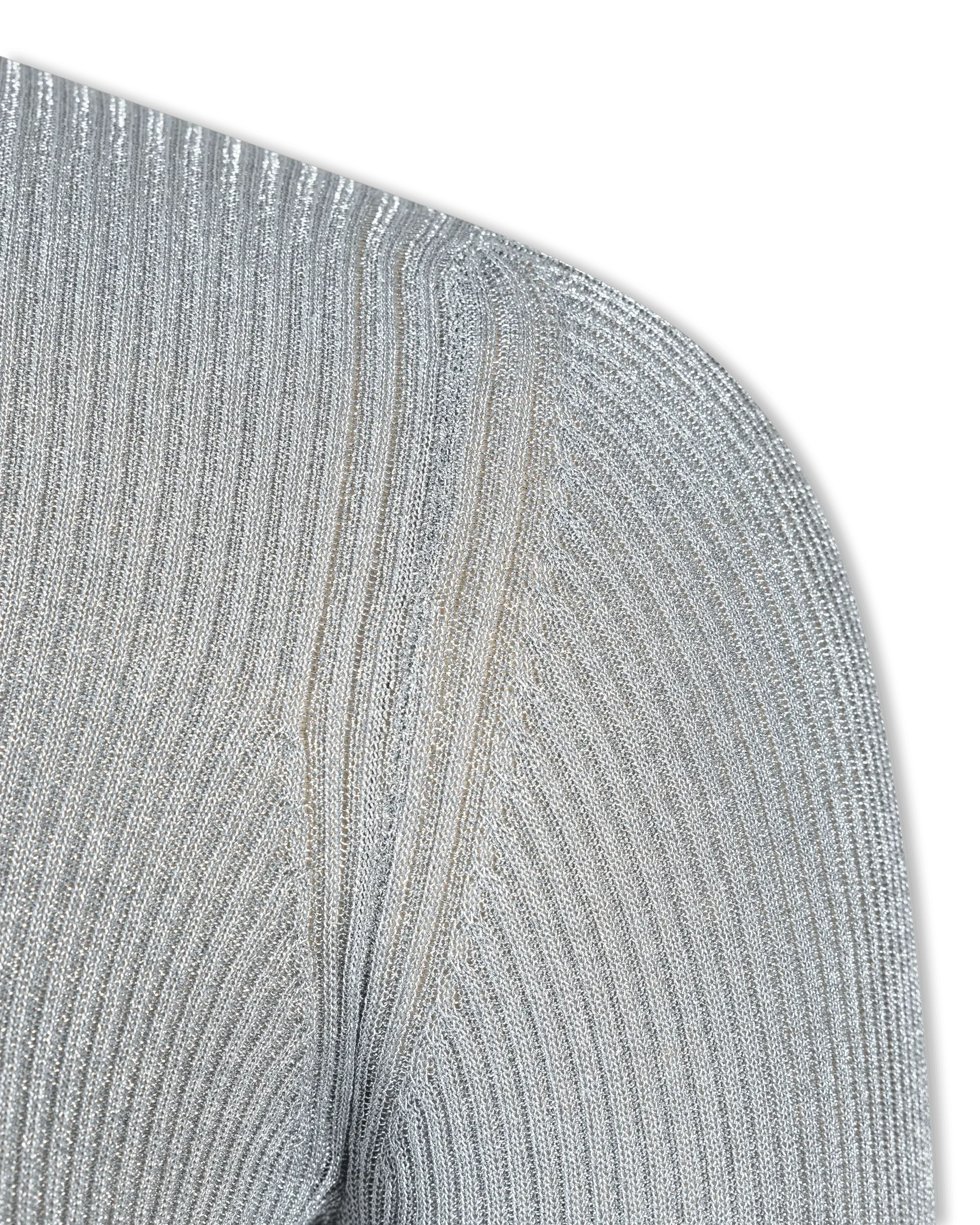 Metallic Ribbed Lurex Sweater