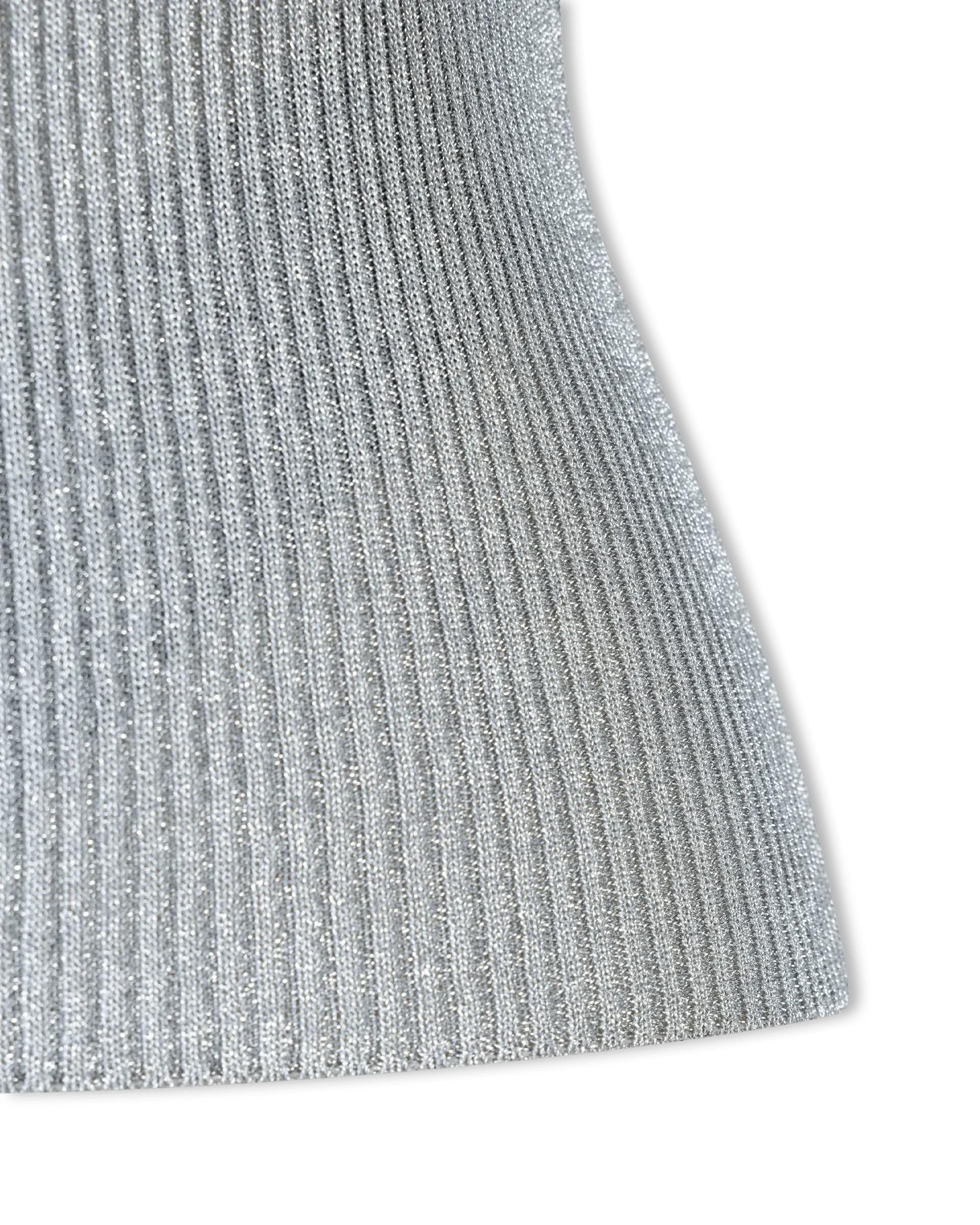Metallic Ribbed Lurex Sweater