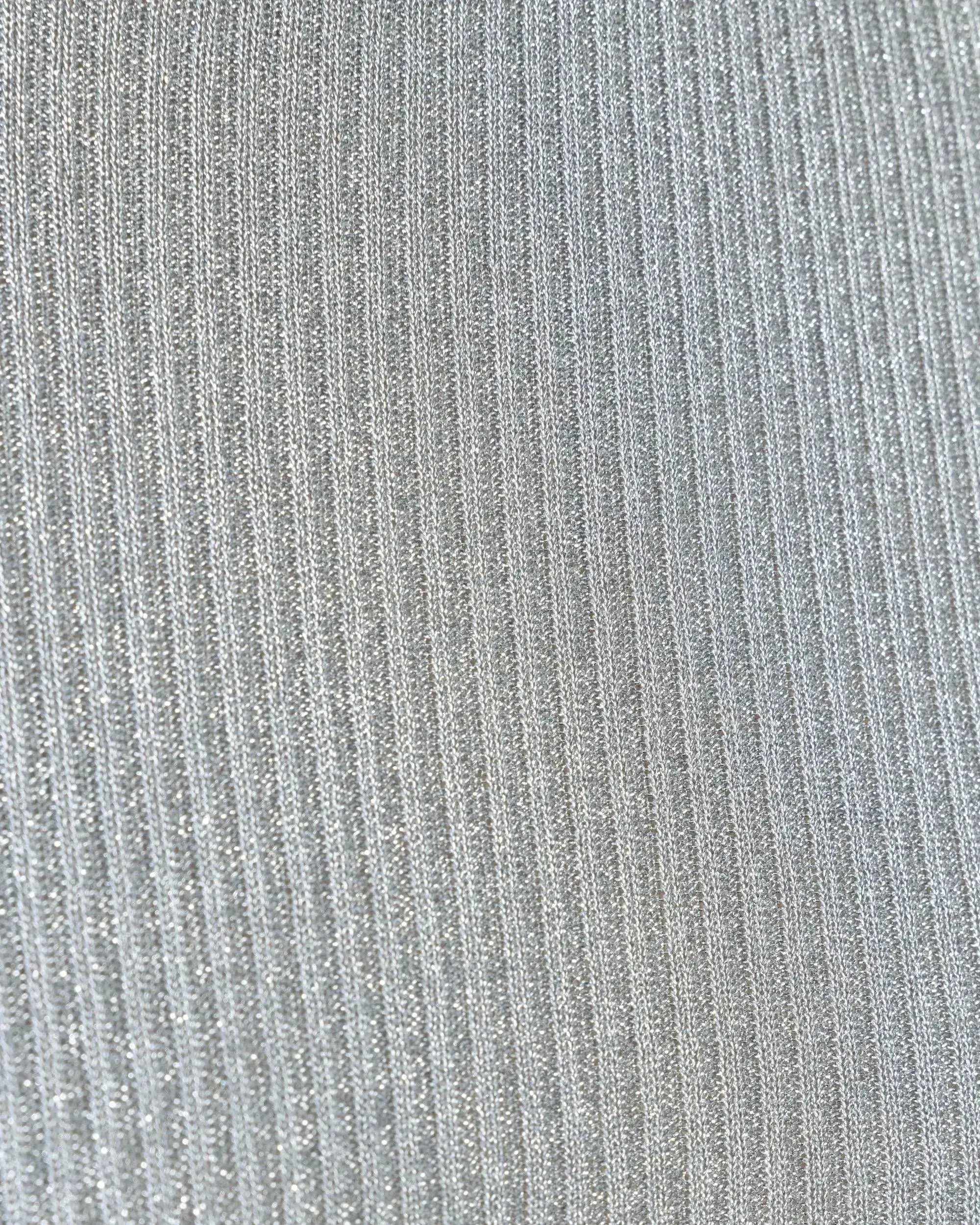 Metallic Ribbed Lurex Sweater