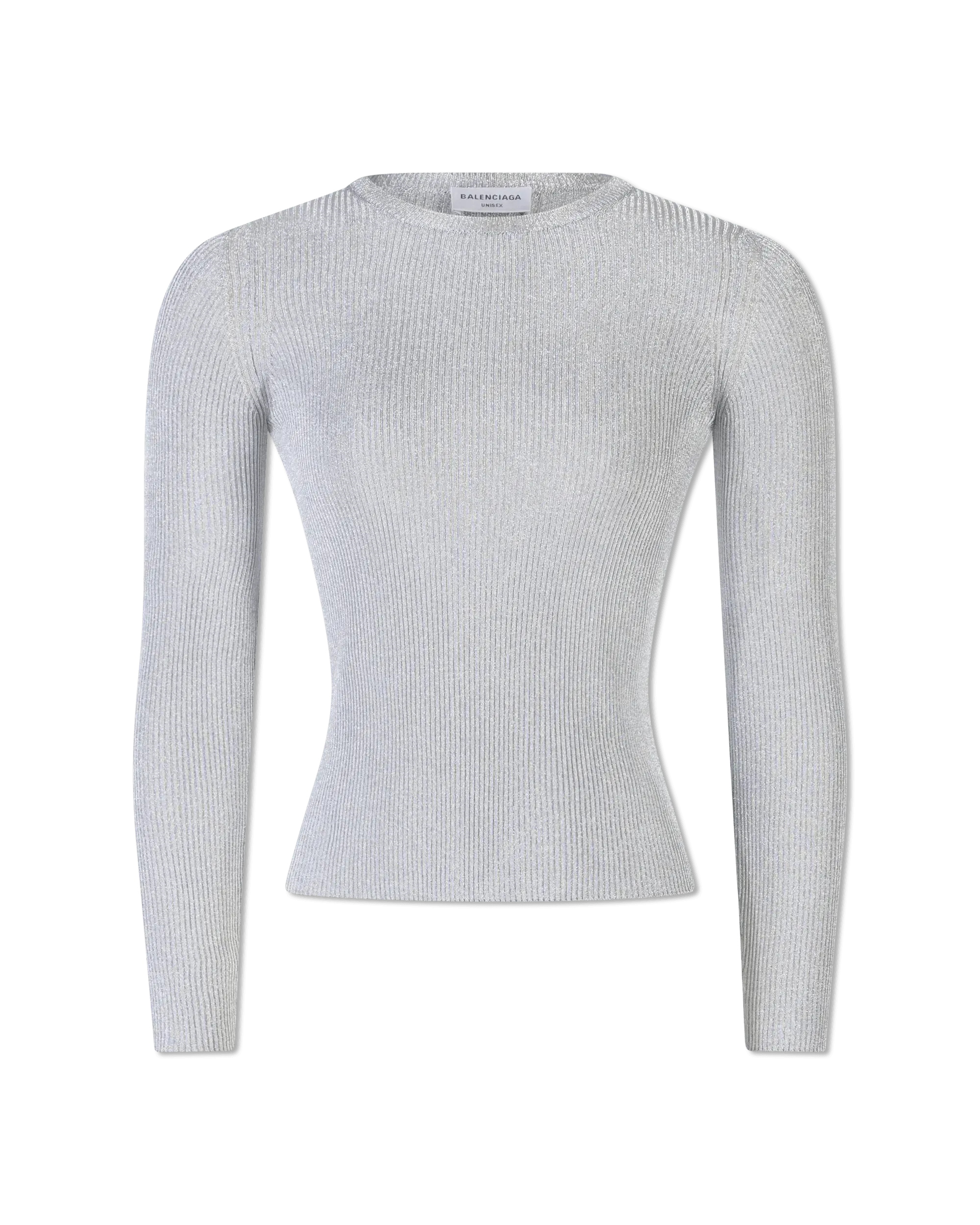 Metallic Ribbed Lurex Sweater