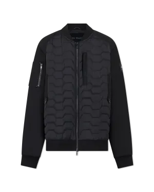 Moose Knuckles Granite Down Hybrid Bomber Jacket