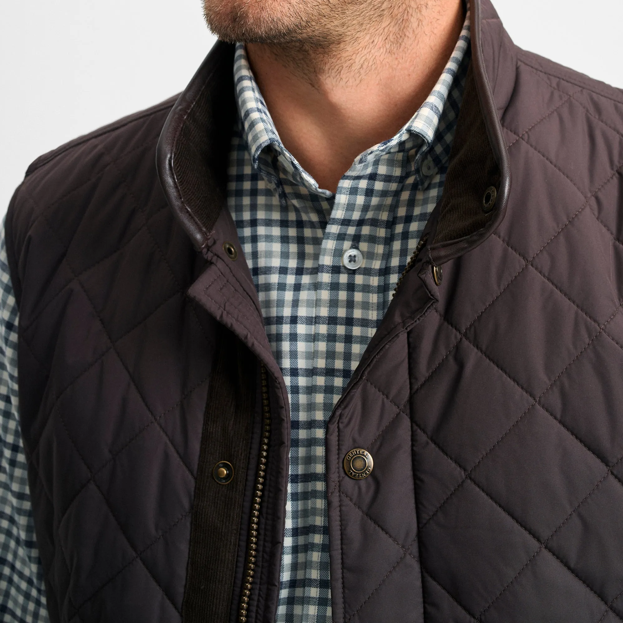 Pecan Northpoint Quilted Vest