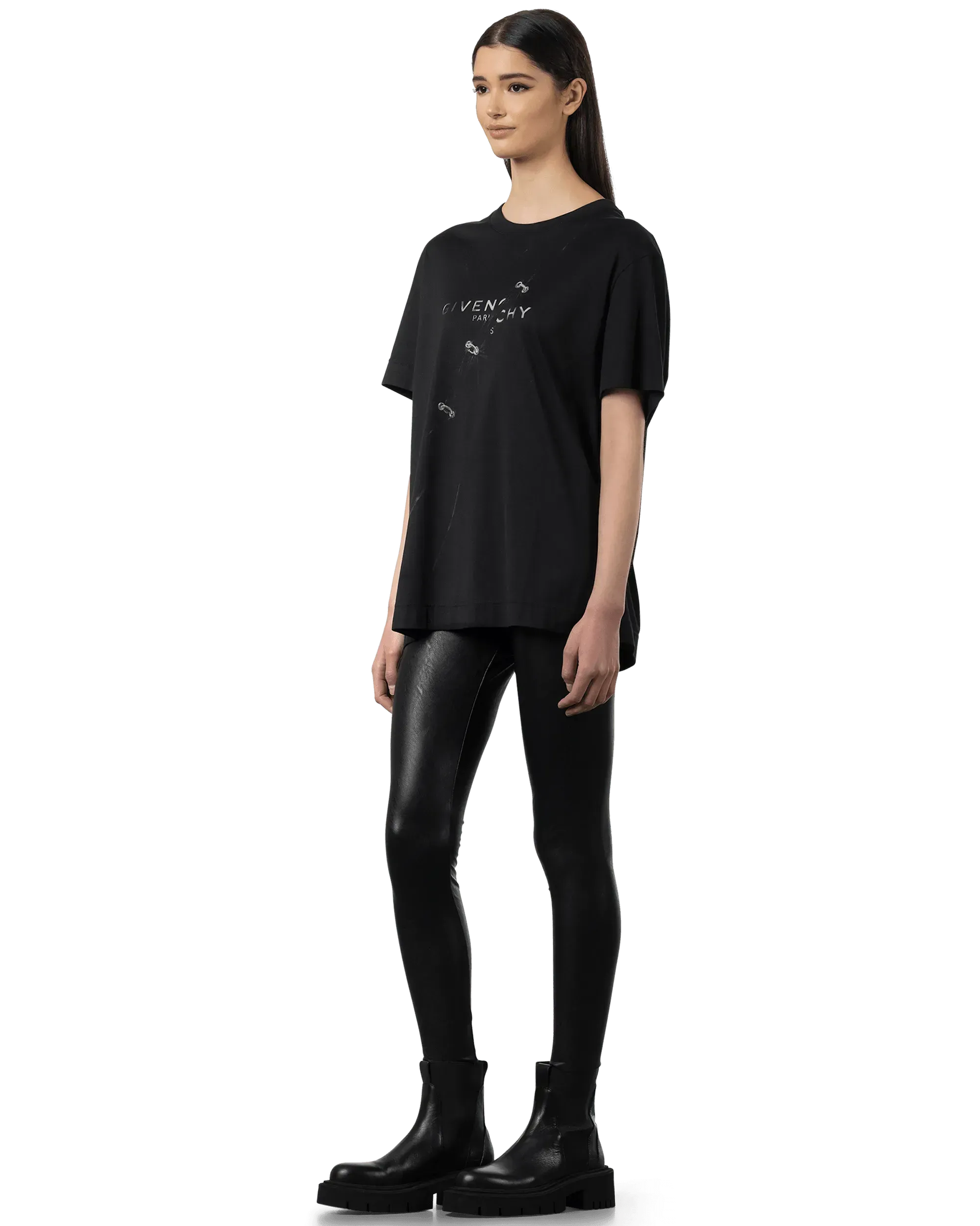 Pin Detail Short Sleeve T-Shirt